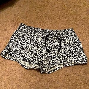 Black and White Geometrical Shorts